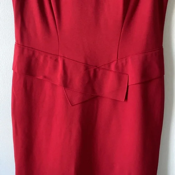 Lafayette 148 NY Sleeveless Red Sheath Dress size M - Picture 3 of 12